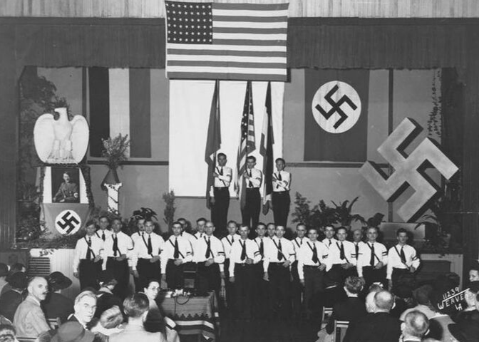 Nazis in Los Angeles celebrate Hitler's birthday